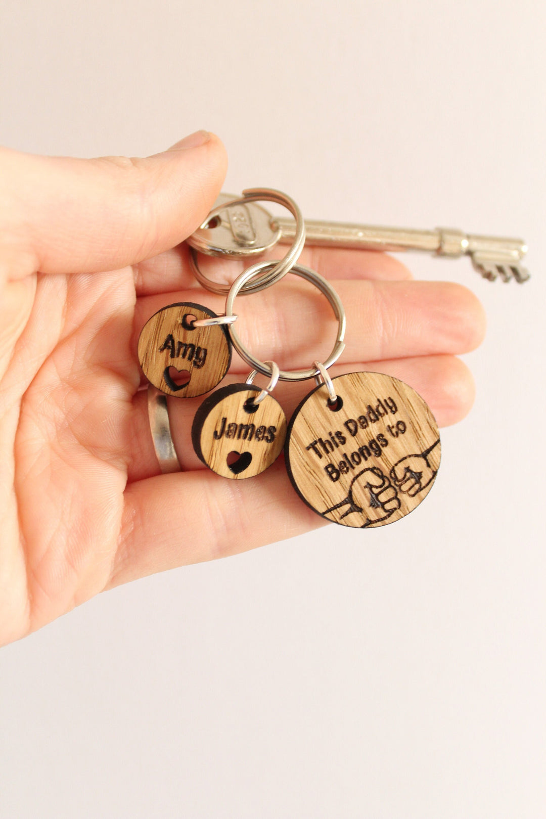Personalised 'This Daddy Belongs To' Keyring