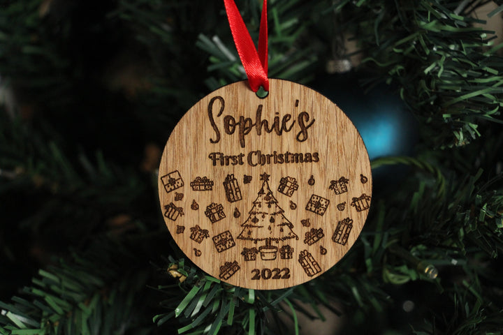 Personalised Baby's First Christmas Ornament