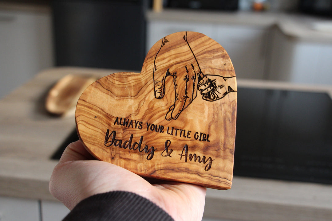Daddy's Little Girl Olive Heart