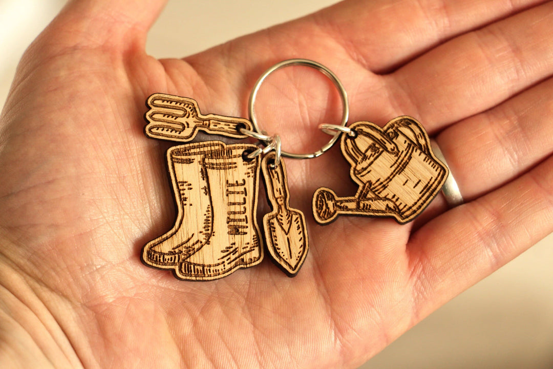 Personalised Gardeners Keyring