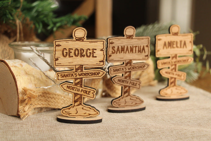 Personalised Christmas North Pole Place Names