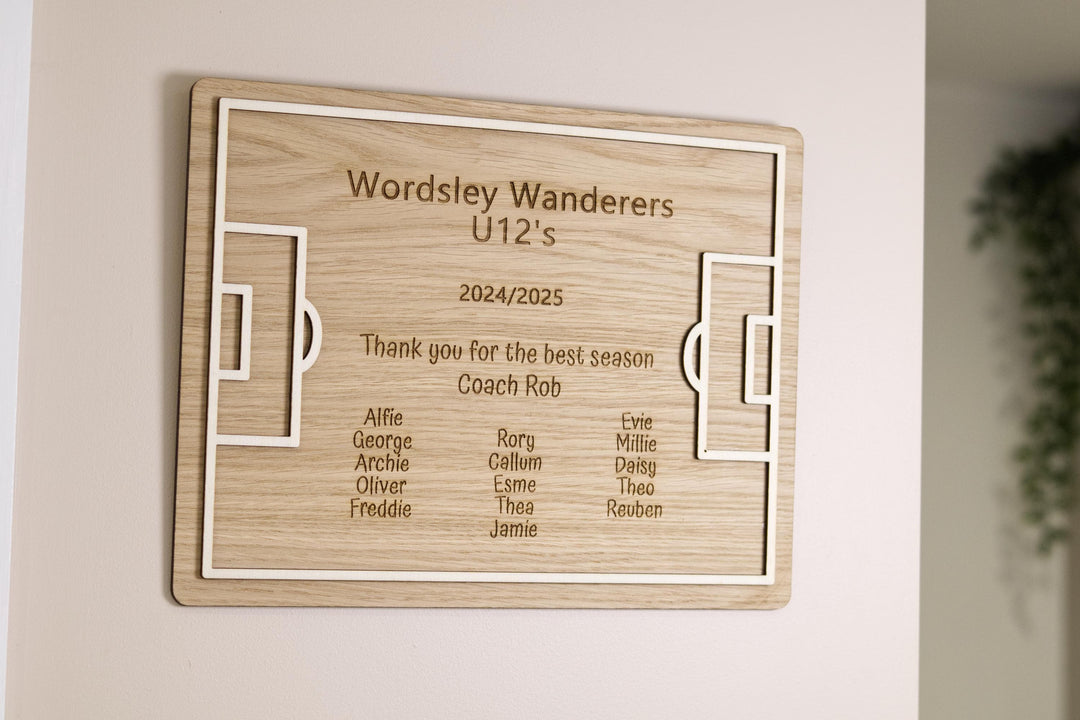 Football Coach Appreciation Plaque