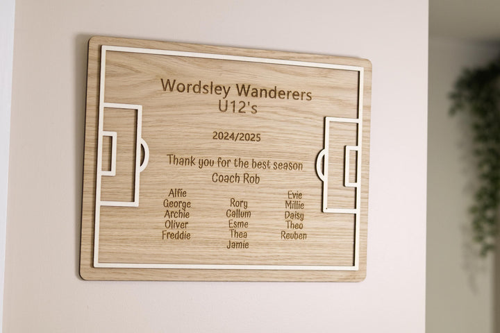 Football Coach Appreciation Plaque