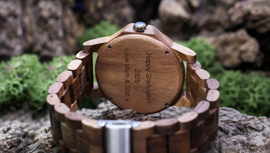 Personalised Wooden Watches as Graduation Gifts