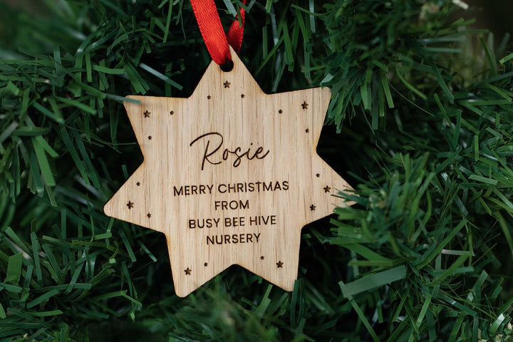 Personalised Christmas Star Staff Gift