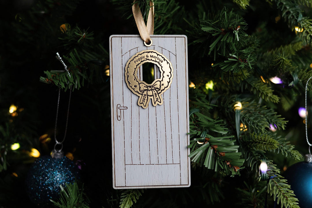 Christmas Door Ornament - Christmas ornament personalised gift idea