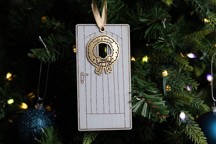 Christmas Door Ornament - Christmas ornament personalised gift idea