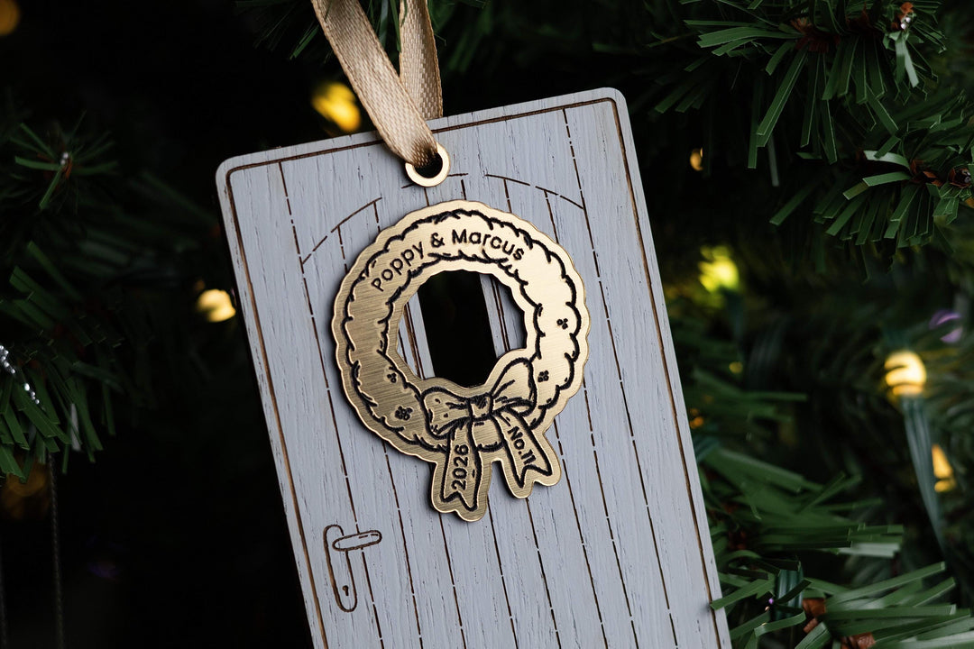 Christmas Door Ornament - Christmas ornament personalised gift idea