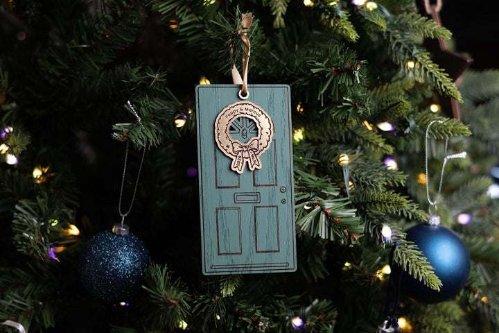 Christmas Door Ornament - Christmas ornament personalised gift idea