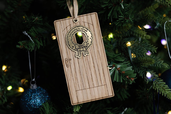 Christmas Door Ornament - Christmas ornament personalised gift idea
