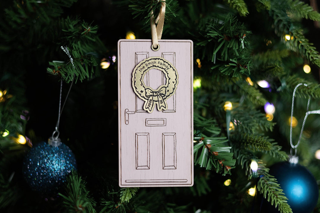 Christmas Door Ornament - Christmas ornament personalised gift idea