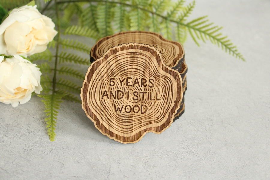 5 Year Anniversary Coasters