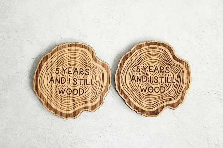 5 Year Anniversary Coasters