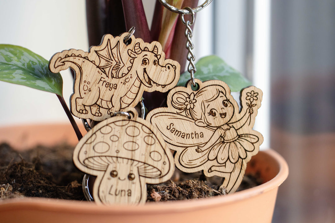 Personalised Fairy Keyrings