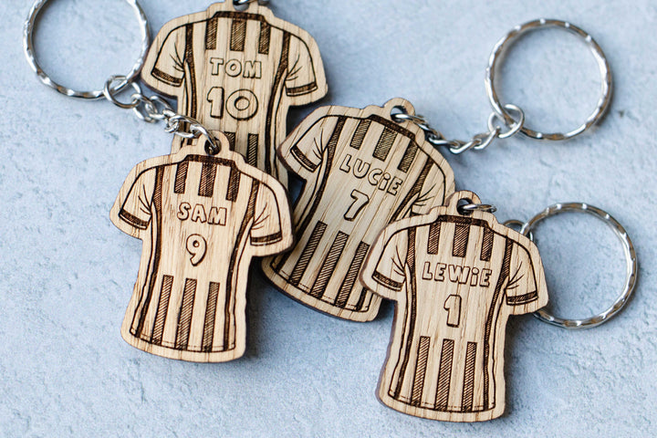 Personalised Football Shirt Keyrings