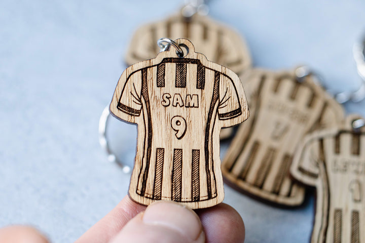 Personalised Football Shirt Keyrings