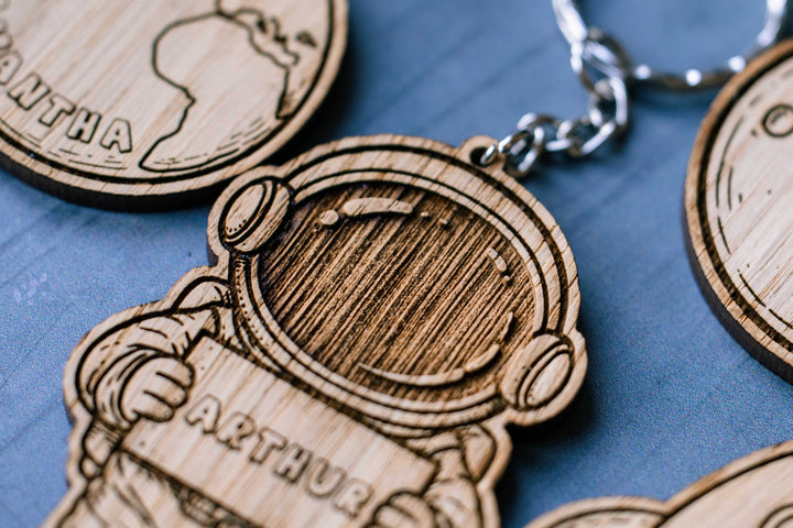 Personalised Space Keyring