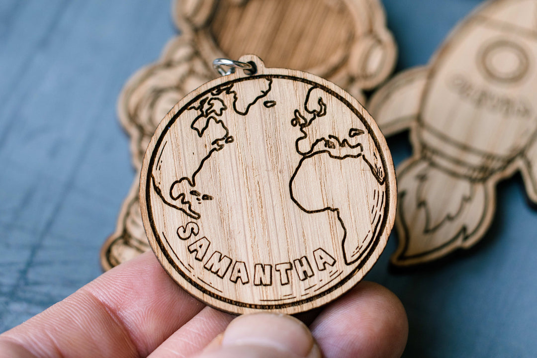 Personalised Space Keyring