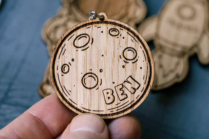 Personalised Space Keyring