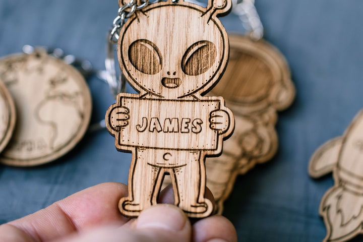 Personalised Space Keyring