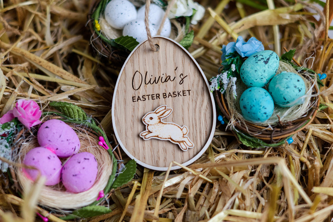 Personalised Easter Bunny Tags - gift tag personalised gift idea