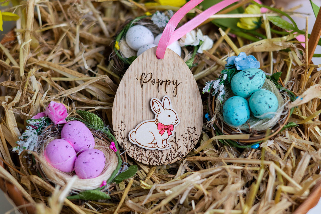 Personalised Easter Animal Basket Tag