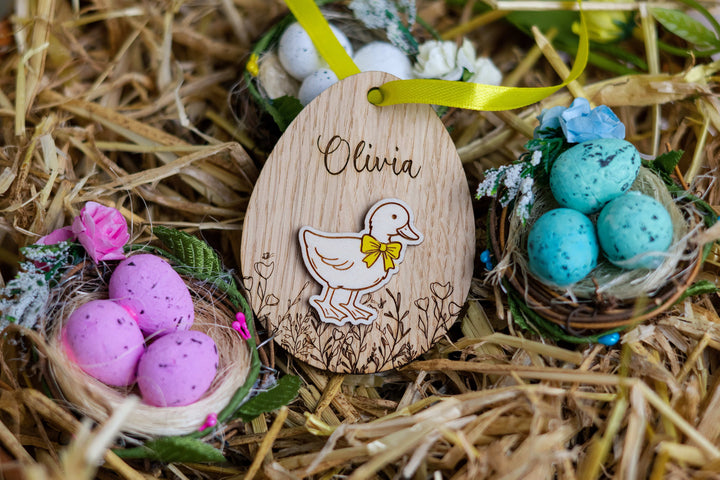 Personalised Easter Animal Basket Tag