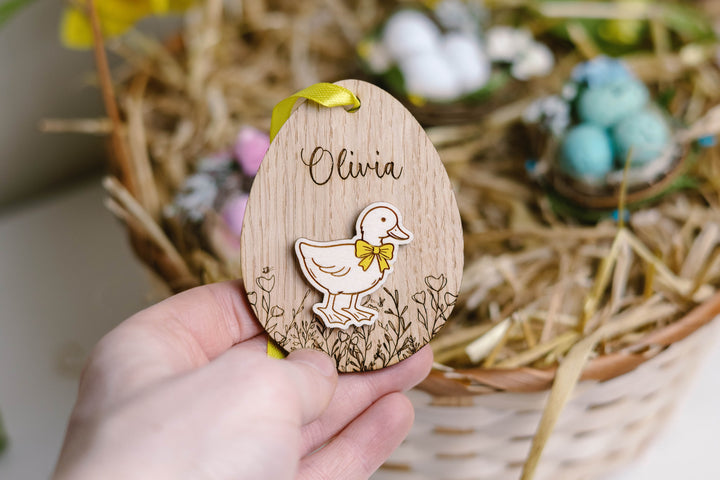 Personalised Easter Animal Basket Tag