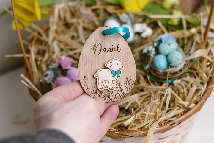 Personalised Easter Animal Basket Tag