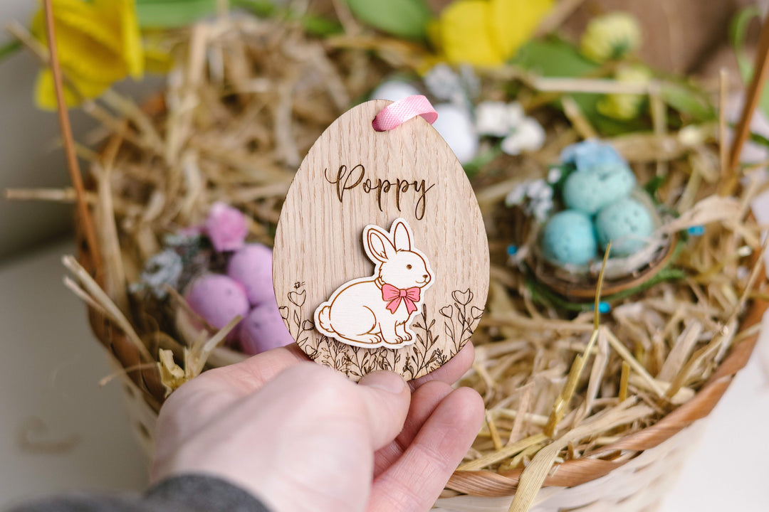 Personalised Easter Animal Basket Tag