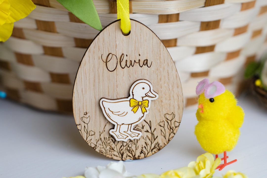 Personalised Easter Animal Basket Tag
