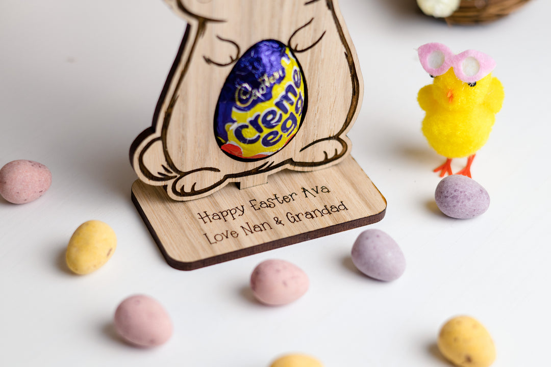 Personalised Bunny Easter Egg Holder
