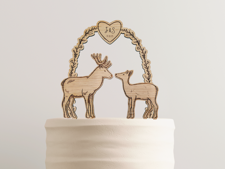 Stag & Doe Cake Topper