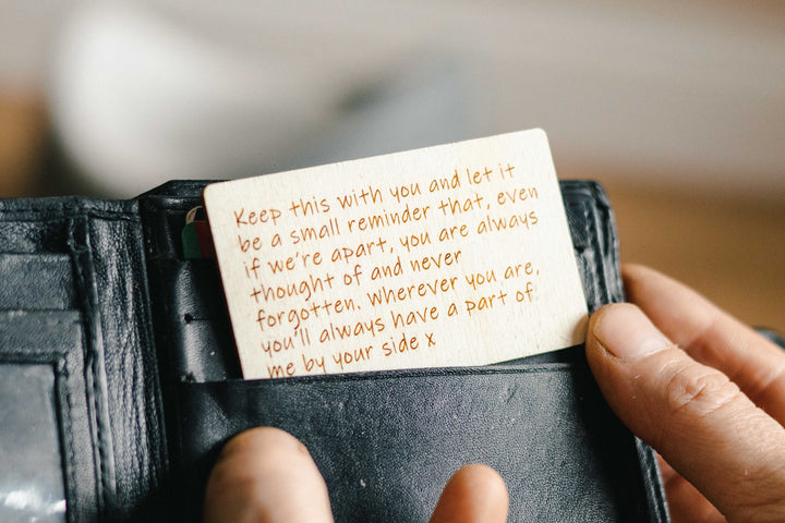 Wallet Keepsake Card