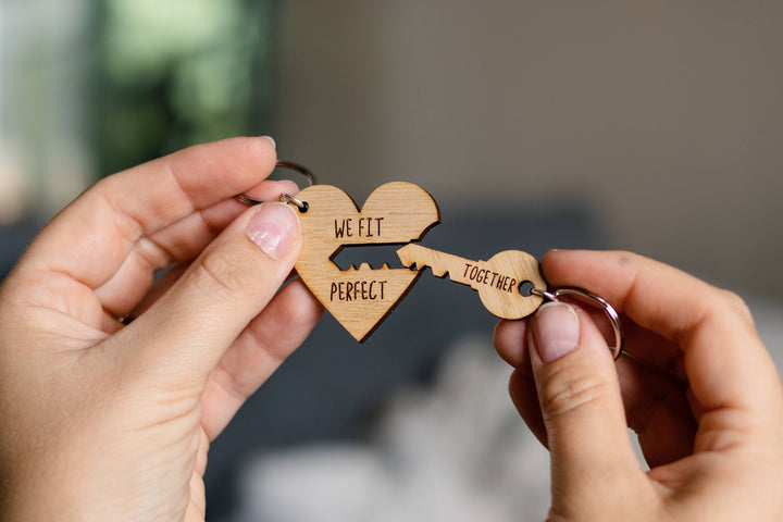 We Fit Perfect Together Keyring