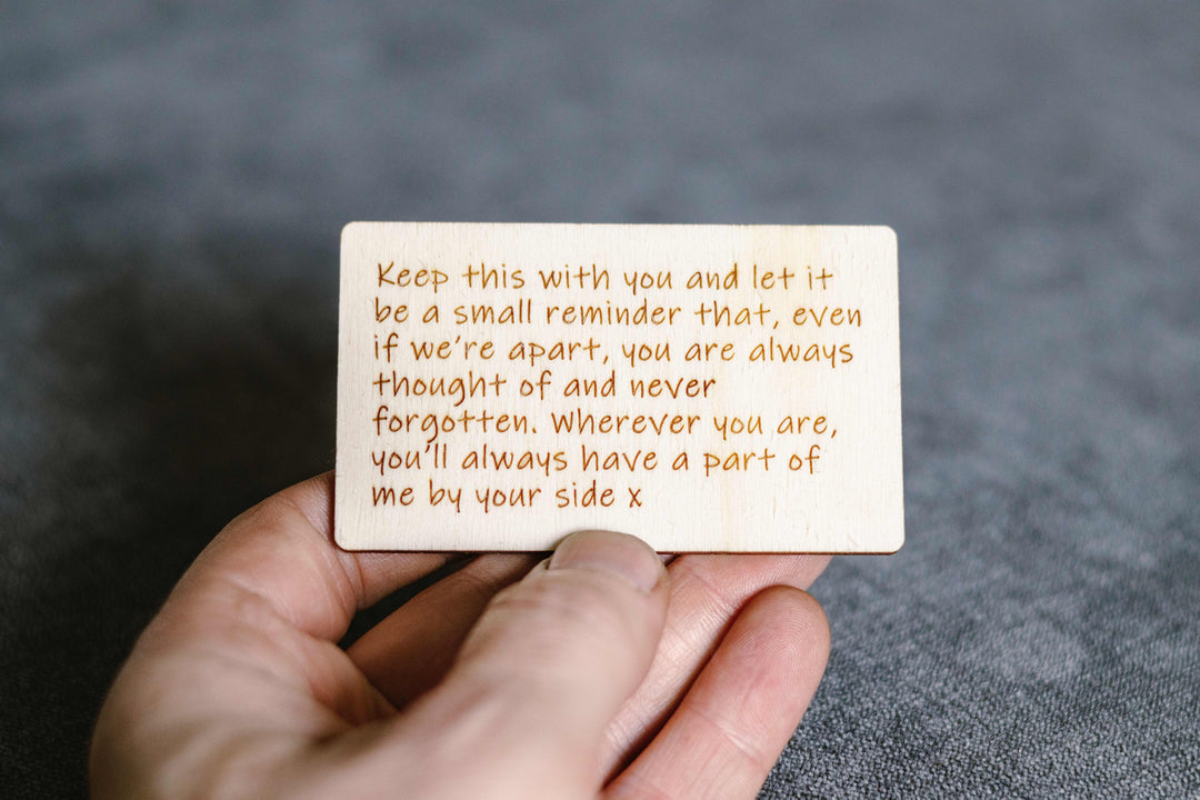 Wallet Keepsake Card