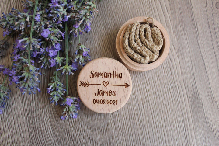 Personalised Wedding Ring Box