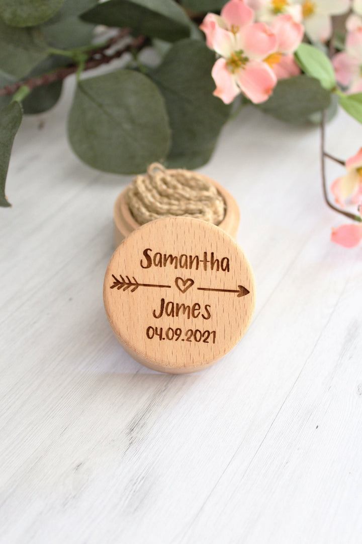 Personalised Wedding Ring Box