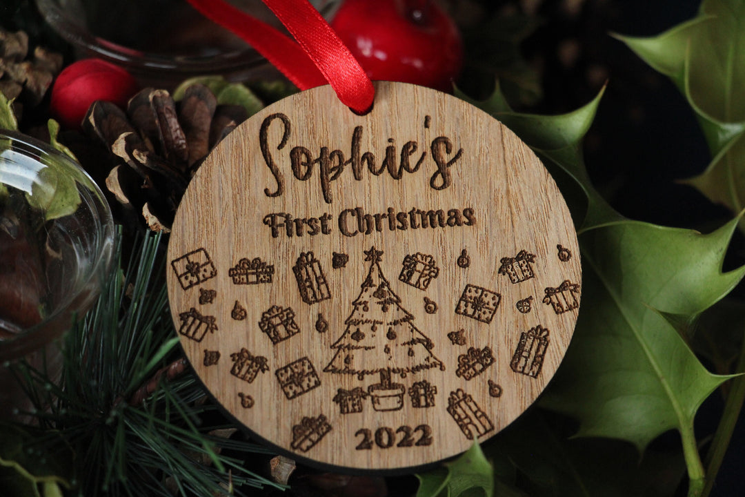 Personalised Baby's First Christmas Ornament