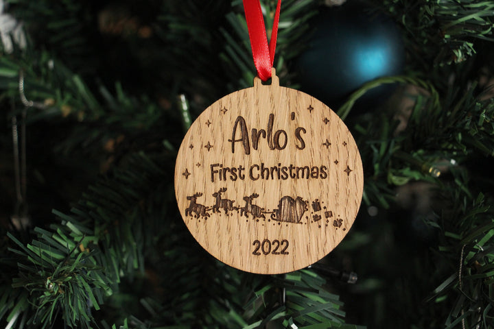 Personalised Baby's First Christmas Ornament
