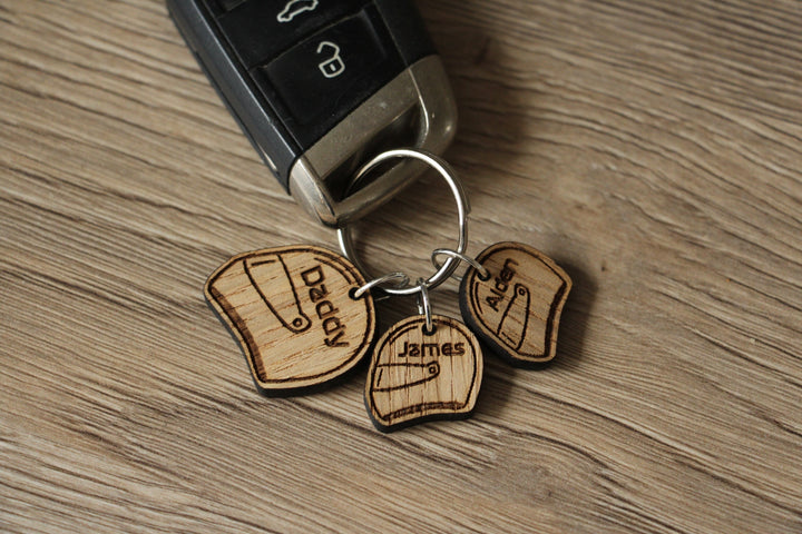 Personalised Helmet Keyring
