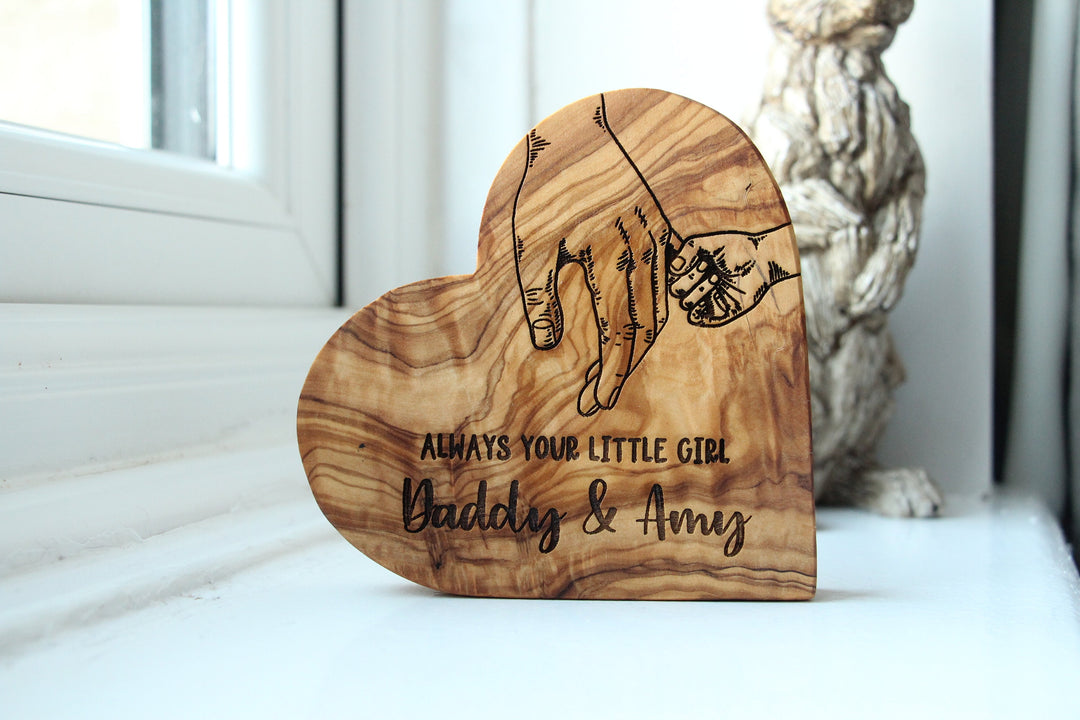 Daddy's Little Girl Olive Heart