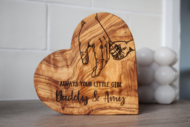 Daddy's Little Girl Olive Heart