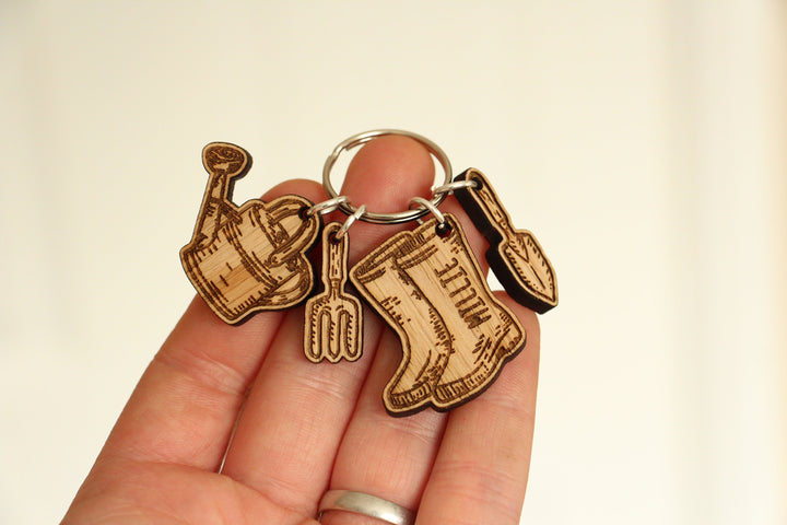 Personalised Gardeners Keyring