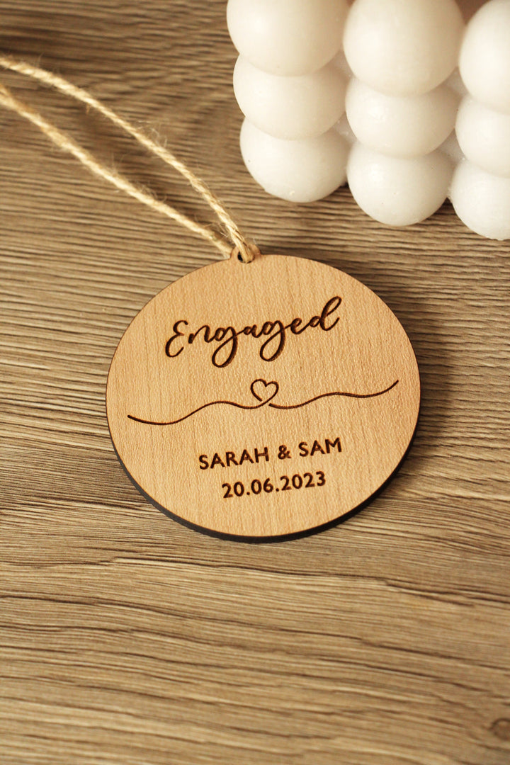 Personalised Engaged Ornament