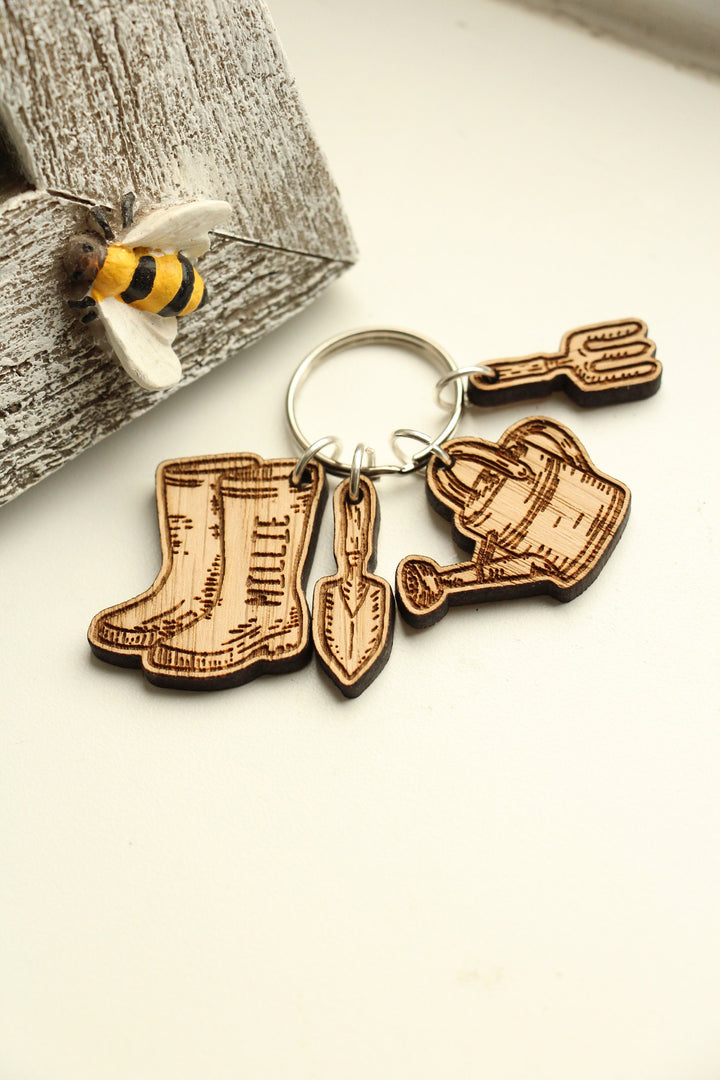 Personalised Gardeners Keyring