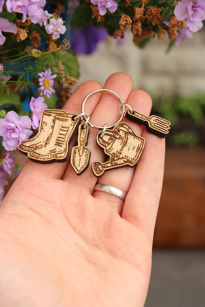 Personalised Gardeners Keyring