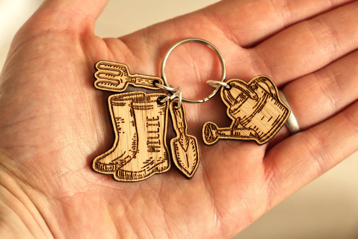 Personalised Gardeners Keyring