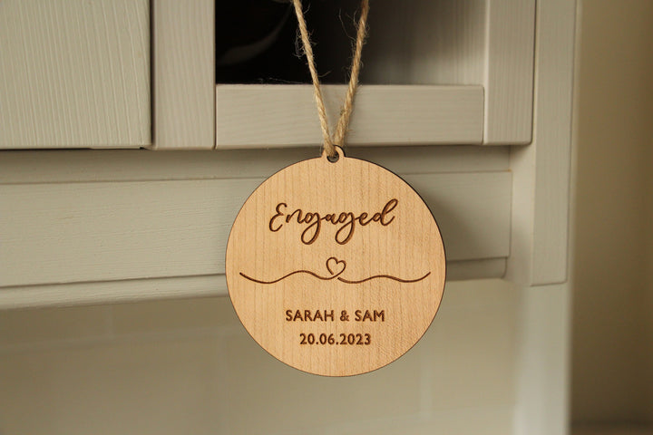 Personalised Engaged Ornament