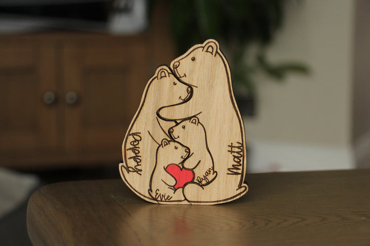 Personalised Bear Family Ornament
